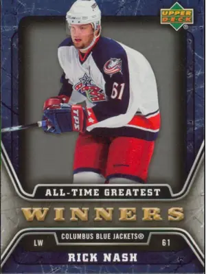 2006-07 UPPER DECK - RICK NASH #ATG6 ALL-TIME GREATEST WINNERS
