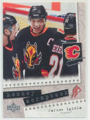 2005-06 UPPER DECK - JAROME IGINLA #HS12 HOCKEY SCRAPBOOK