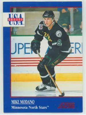 1992-93 SCORE - MIKE MODANO #5 USA GREATS