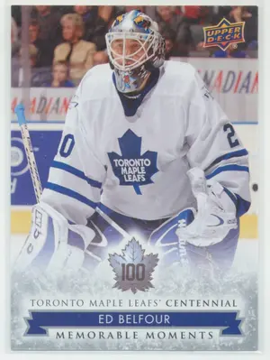 2017 TORONTO MAPLE LEAFS CENTENNIAL - ED BELFOUR #195 MEMORABLE MOMENTS SP!