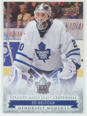 2017 TORONTO MAPLE LEAFS CENTENNIAL - ED BELFOUR #195 MEMORABLE MOMENTS SP!