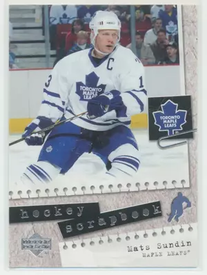 2005-06 UPPER DECK - MATS SUNDIN #HS18 HOCKEY SCRAPBOOK