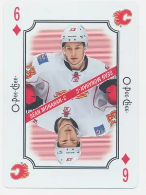 2016-17 O-PEE-CHEE - SEAN MONAHAN #6D PLAYING CARDS