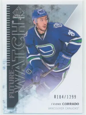 2013-14 SP AUTHENTIC - FRANK CORRADO #221 FUTURE WATCH 184/1299