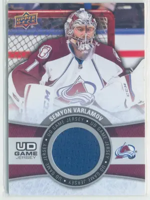 2015-16 UPPER DECK - SEMYON VARLAMOV #GJ-SV GAME JERSEY