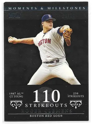 2007 Topps Moments & Milestones Black #20 Roger Clemens (16/29)