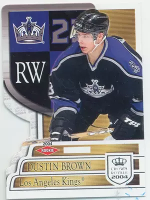 2003-04 CROWN ROYALE - DUSTIN BROWN #119 ROOKIE RETAIL 716/899