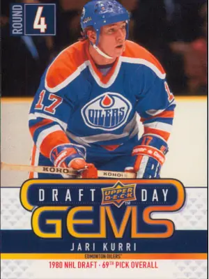 2009-10 UPPER DECK - JARI KURRI #GEM26 DRAFT DAY GEMS