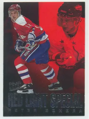 1995-96 FLEER ULTRA - PETER BONDRA #1 RED LIGHT SPECIAL
