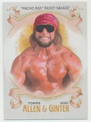 2021 Topps Heritage WWE - "Macho Man" Randy Savage #AG-14 Allen & Ginter