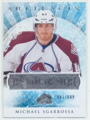 2012-13 ARTIFACTS - MICHAEL SGARBOSSA #RED205 ROOKIE 1/699