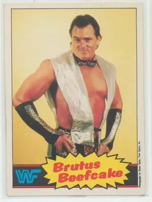 1985 O-Pee-Chee WWF - Brutus Beefcake #10 RC⚠️