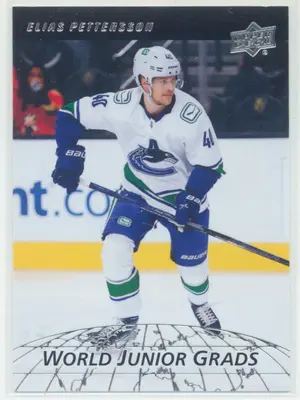 2022-23 UPPER DECK - ELIAS PETTERSSON #WG-10 WORLD JUNIOR GRADS