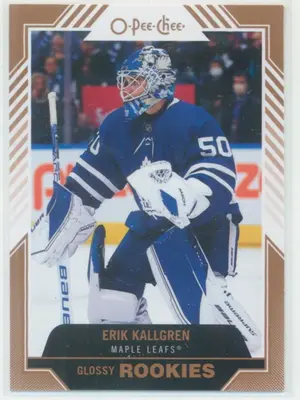 2022-23 UPPER DECK - ERIK KALLGREN #R-8 O-PEE-CHEE GLOSSY ROOKIES BRONZE