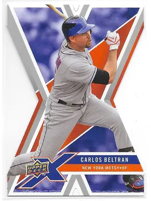 2008 UD X Die-Cut #63 Carlos Beltran