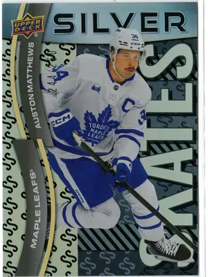 24-25 UD Ext Auston Matthews Silver Skates SS-37