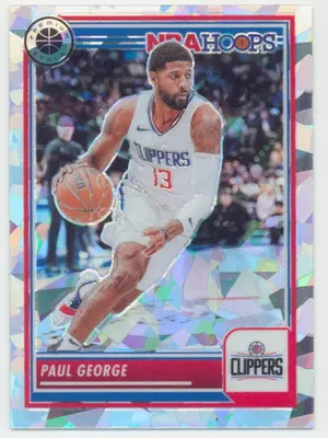 2023-24 Panini NBA Hoops Premium Stock - Paul George #20 Ice Prizm Parallel