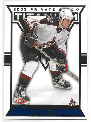2002-03 Titanium Blue #130 Jeff Taffe RC (002/450)