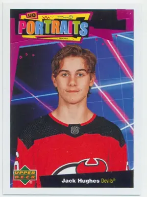 2020-21 UPPER DECK - JACK HUGHES #P-35 PORTRAITS