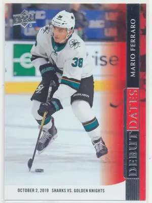 2020-21 UPPER DECK - MARIO FERRARO #DD-8 DEBUT DATES