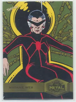 2021 Marvel Metal Universe Spider-Man - Madame Web #146 Yellow Light FX Parallel