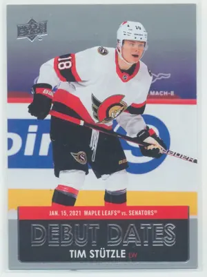 2021-22 UPPER DECK - TIM STUTZLE #DD-7 DEBUT DATES