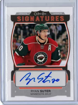 2015-16 OPC Signatures Ryan Suter Minnesota Wild