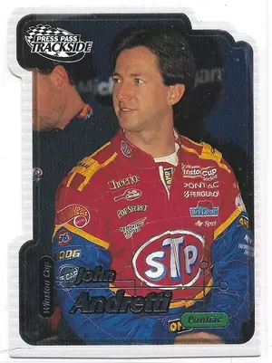 2000 Press Pass Trackside Die-Cut #17 John Andretti