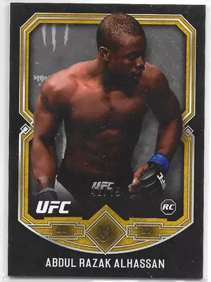 2017 Topps UFC Museum Collection Gold #22 Abdul Razak Alhassan (42/75)