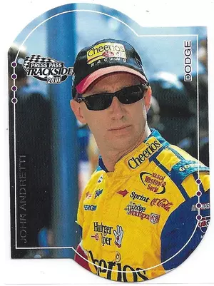 2001 Press Pass Trackside Die-Cut #30 John Andretti
