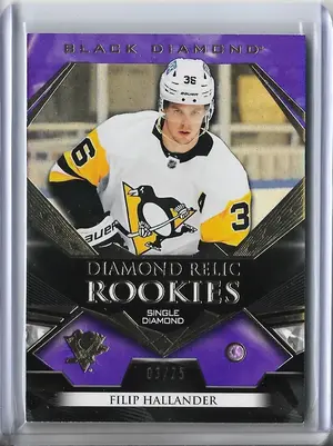 2022-23 Black Diamond Diamond Relics Purple #BDR-FH Filip Hallander (03/25)