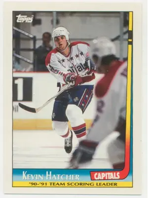 1991-92 TOPPS - KEVIN HATCHER #16 TEAM SCORING LEADERS