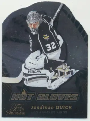 2016-17 FLEER SHOWCASE - JONATHAN QUICK #HG3 HOT GLOVES