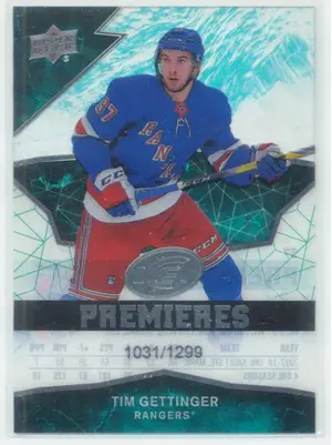 2018-19 UPPER DECK ICE - TIM GETTINGER #57 ICE PREMIERES 1031/1299