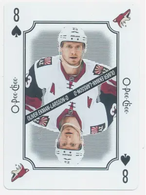 2016-17 O-PEE-CHEE - OLIVER EKMAN-LARSSON #8S PLAYING CARDS
