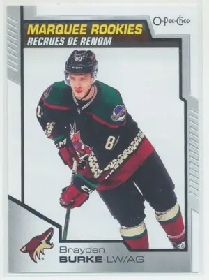 2020-21 O-PEE-CHEE - BRAYDEN BURKE #633 MARQUEE ROOKIES