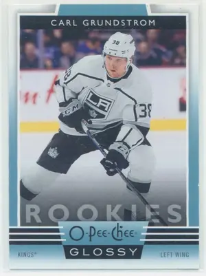 2019-20 UPPER DECK - CARL GRUNDSTROM #R-6 O-PEE-CHEE GLOSSY ROOKIES