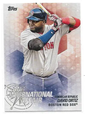 2018 Topps Update An International Affair #IA-16 David Ortiz