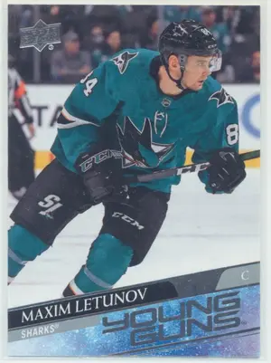 2020-21 UPPER DECK - MAXIM LETUNOV #487 YOUNG GUNS