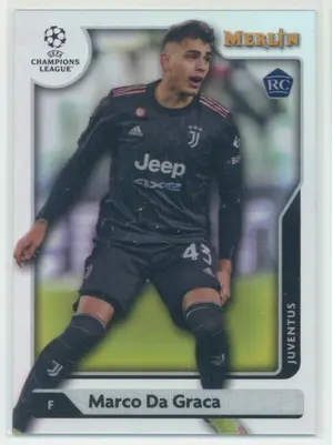 2021-22 Topps Merlin Collection Chrome UCL - Marco Da Graca #83 Rookie Refractor Parallel