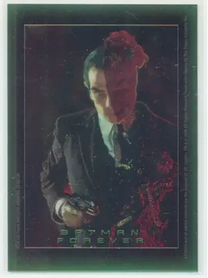 1995 Topps Batman Forever - Two-Face #B2 Stickers Chromium
