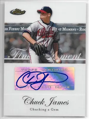 2007 Finest Rookie Finest Moment Autograph #RFMA-CJ Chuck James