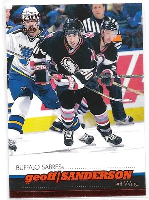 1999-00 Pacific Red #44 Geoff Sanderson