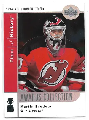 2002-03 Piece of History Awards Collection #AC18 Martin Brodeur