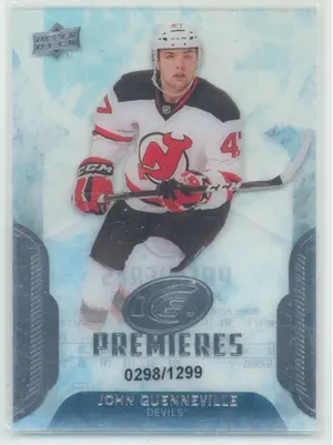 2016-17 UPPER DECK ICE - JOHN QUENNEVILLE #128 ICE PREMIERES 298/1299
