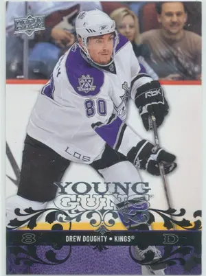 2008-09 UPPER DECK - DREW DOUGHTY #220 YOUNG GUNS
