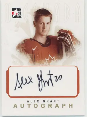 2007-08 O CANADA - ALEX GRANT #A-AG AUTOGRAPHS