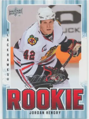 2008-09 MVP - JORDAN HENDRY #330 ROOKIE