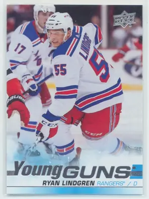 2019-20 UPPER DECK - RYAN LINDGREN #459 YOUNG GUNS