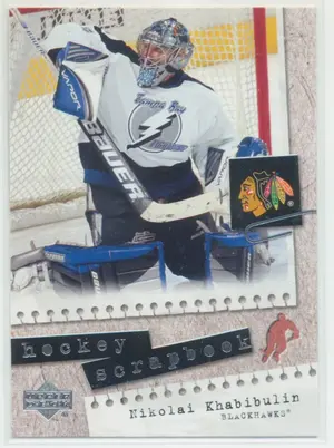 2005-06 UPPER DECK - NIKOLAI KHABIBULIN #HS14 HOCKEY SCRAPBOOK